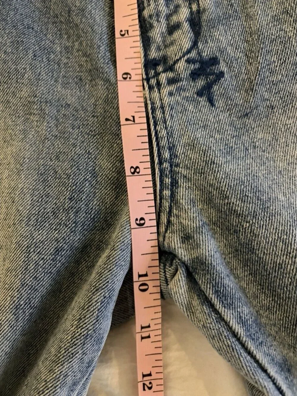 Ksubi Women’s Straight N Narrow Denim Jeans Bail Out Blue Size 30